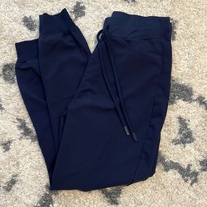 High waisted jogger scrub pants